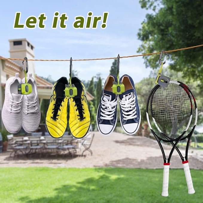 Shoes Clips,Shoes Hanger, Shoes Holder, Home Shoe Storage Space Saver, Plastic Clip ，Outdoor climbing trip，Blue