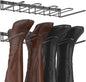 Boot Rack Wader Hanger Wall Mounted- (4 Pair) Sturdy Metal Boot Organizer, Tall Shoe Holder for Closet, Entryway, Indoor, Garage