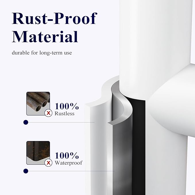Kitsure Toilet Paper Holder Free Standing – Rustproof Metal Toilet Paper Stand for 4 Rolls with Anti-Slip Base and Shelf for Phone & Small Items, Bathroom Organizers and Storage, Medium, White