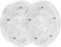 2 Pack 4 inch Lazy Susan Turntable - Acrylic Ball Bearing Rotating Tray for Cake, Spice Rack - Perfect for Kitchen Pantry with 360˚Rotation