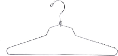 Quality Metal Hangers, 100-Pack, Swivel Hook, Stainless Steel Heavy Duty Wire Clothes Hangers, Heavy-Duty Clothes, Jacket, Shirt, Pants, Suit Hangers (100, Standard - 17" inch)