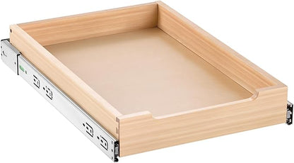 VEVOR Pull Out Cabinet Organizer, 14"W x 21"D Cabinet Drawer, Soft Close Slide out Shelf, Heavy-Duty Sliding Wood Drawer, Bottom Mount Size（14.5"W x 23"D）and Side Mount Size（15"W x 23"D）