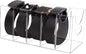 Belt Organizer, Acrylic Belt Storage Holder for The Closet, 5 Compartments Clear Belt Storage Holder for Closet & Drawer, Wall Mountable Display Rack for Belts, Ties, Scarves, and Purse Accessories
