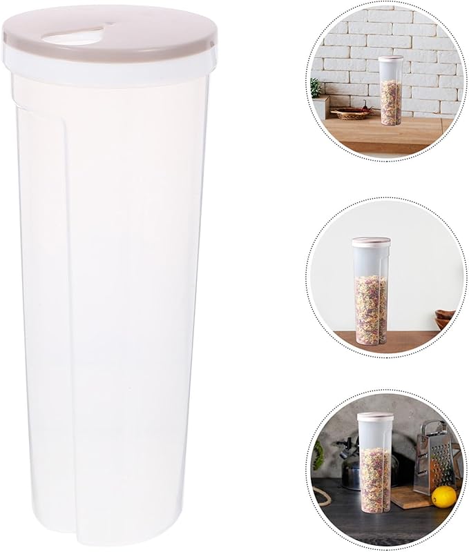 Kichvoe Reusable Pasta Container for Pantry Organization Airtight Noodle Storage Versatile Kitchen Grain Holder for Spaghetti Beans and Grains