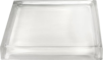 Izod - Vanity Tray, Durable Countertop Accessories, Sleek Resin Organizer, Modern Home Decor, Dorm Room Essentials (Marina Collection, White)