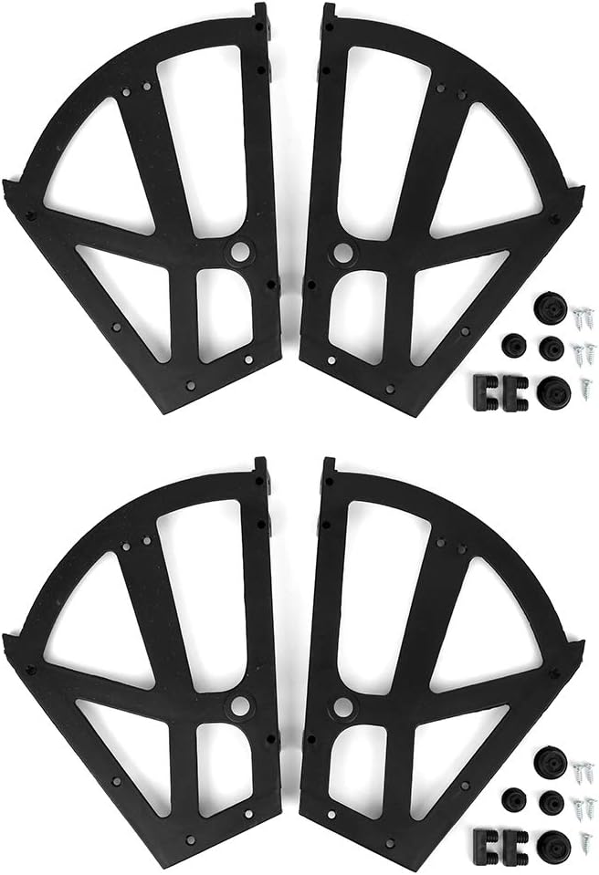 4Pcs/Set Home Furniture Shoes Drawer Cabinet Hinge Flip Plate Frame Turning Rack Accessory Replacement Fittings Stainless Steel for Kitchen Living Room