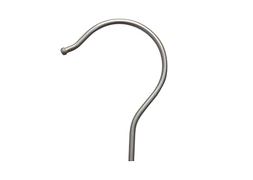 NAHANCO 40117 Retro Series Wooden Top Hangers, 16", Low Gloss White (Pack of 100)