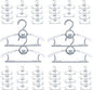 Baby Hangers for Nursery Closet 40 Pack Plastic Kids Clothes Hanger Space Saving Non Slip Extendable Toddler 11-14” Adjustable Hangers Heavy Duty Clothing Infant Hanger Bulk, Grey