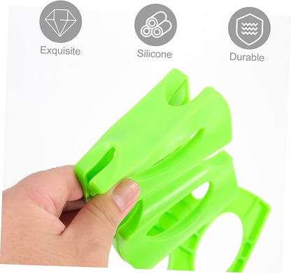 Amosfun Silicone Beer Can and Bottle Organizer Flexible Fridge Storage Rack for Beverage Cans Lightweight Anti-Slip Design High Low Temperature Resistant Space Saver for Refrigerators