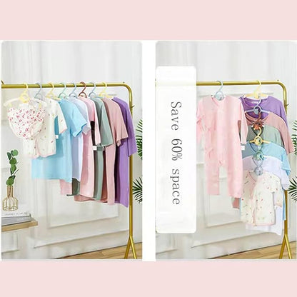 Baby Nursery Closet Hangers, Non-Slip Laundry Infant Pant Hangers for Newborn Clothes - JSF20pcs Adjustable Children Coat Hanger for Girl Boy Toddler Kids Child(Grey).