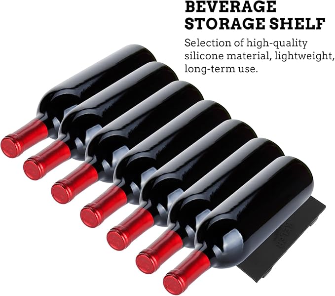 Fridge Monkey Mat Silicone Bottle Stacking Mat Beer Can Stacker 2Pcs Wine Bottles Holder for Kitchen Cabinet Refrigerator Storage Rack