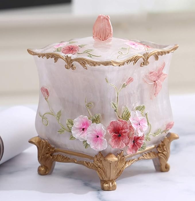Qtip Cotton Ball Swab Holder Organizer Dispenser Container Makeup Pads Canister for Bathroom Kitchen