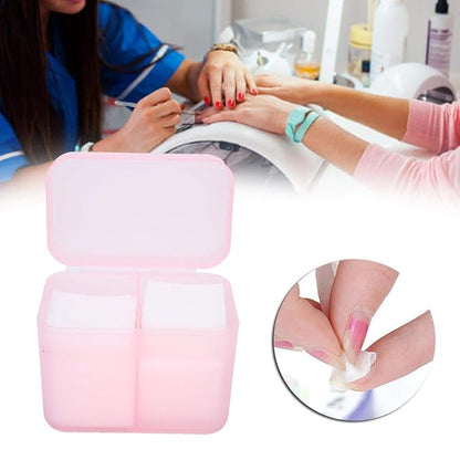 Dioche 2 Grids Nail Storage Box Nail Polish Remover Pad Storage Container Cosmetic Storage Box Organizer Holder Cotton Film Box for Nail Tools, Cosmetics And Crafts Storage Boxes()