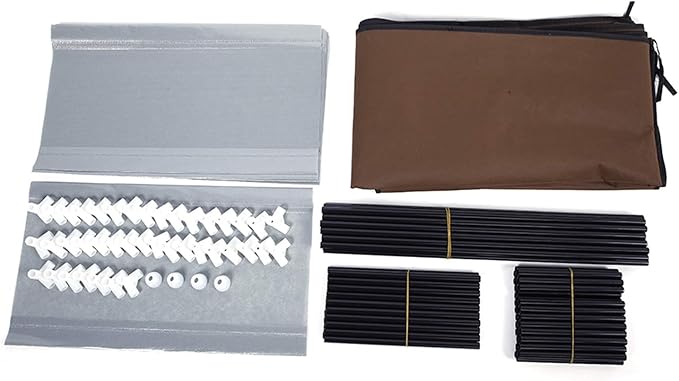 10-Tier Non-Woven Fabric Shoe Rack, Large Shoe Shelf, 2 Side Pockets Shoes Storage Cabinet Organizer with Dustproof Cover for Closets, Bedrooms, Garages, Coffee