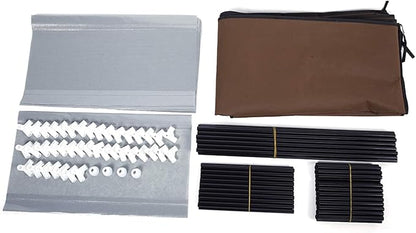 10-Tier Non-Woven Fabric Shoe Rack, Large Shoe Shelf, 2 Side Pockets Shoes Storage Cabinet Organizer with Dustproof Cover for Closets, Bedrooms, Garages, Coffee