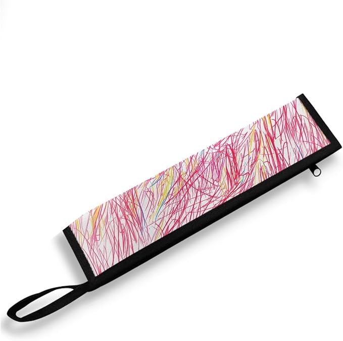 Portable Tableware Carrier Pouch Cutlery Bag Silverware Organizer Accessories for Travel Camp Party,Lines