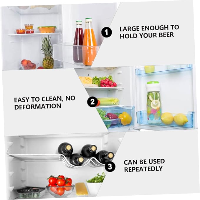 3pcs Silicone Can Rack Mat Flexible Drink Holder for Wine Beverage Bottles Lightweight and Compact Organizer for Home Office Bar and Parties Prevents Rolling Shelves Random Color