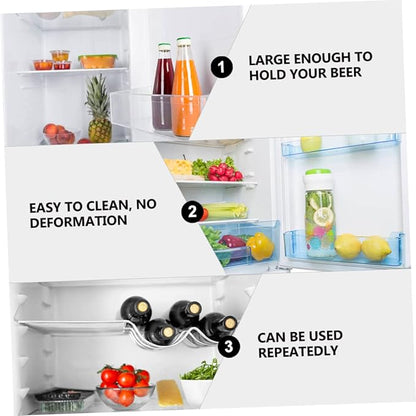 3pcs Silicone Can Rack Mat Flexible Drink Holder for Wine Beverage Bottles Lightweight and Compact Organizer for Home Office Bar and Parties Prevents Rolling Shelves Random Color