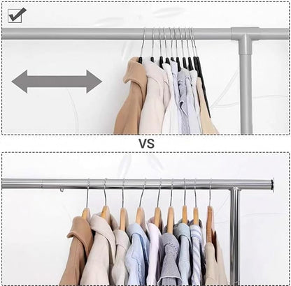 Velvet Clothing Hangers, Non Slip Ultra Slim Space Saving Design, 360 Degree Swivel Hook, Heavy Duty for Suits Coats Pants Dresses, 50 Pack Black