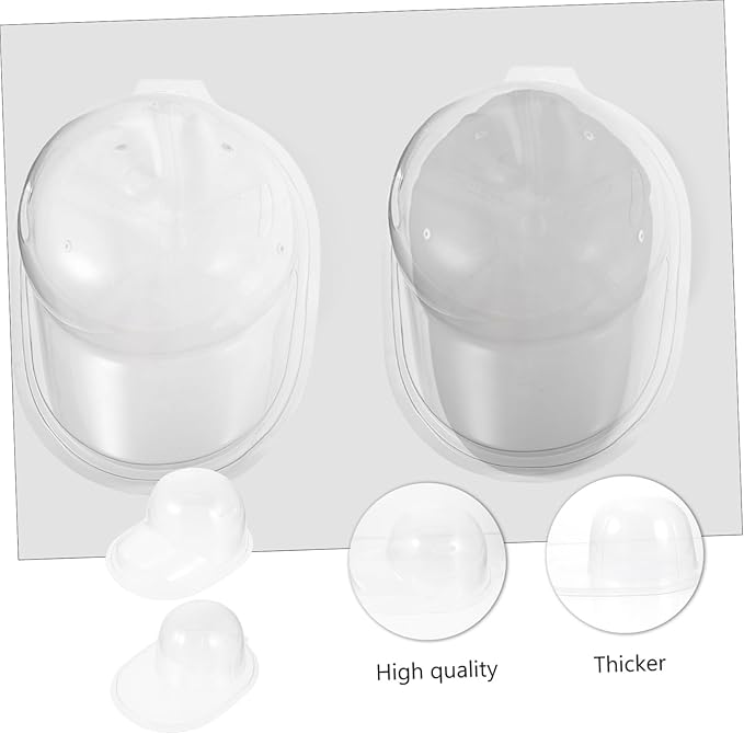 Outanaya 2pcs Transparent Baseball Cap Holder Support for Display Travel Storage High-grade Plastic with Smooth Edges Organizing Preserving Hats