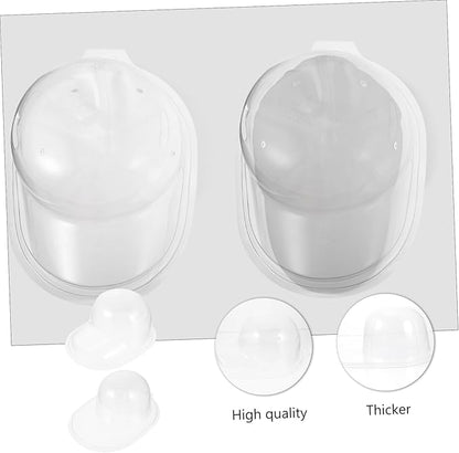 Outanaya 2pcs Transparent Baseball Cap Holder Support for Display Travel Storage High-grade Plastic with Smooth Edges Organizing Preserving Hats