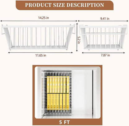 Freezer Organizer Bins ，Enhanced Leak-Proof Bottom，6 Pack Stackable Deep Freezer Organizer Bins for 5 Cu.FT Small Chest Freezer，organization and storage，pantry organizers（for 5 Cu.Ft