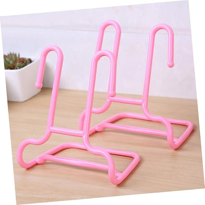 2 pcs Shoe Organizer Rack Space Saving Hanging Design for Bedroom Closet Entryway Material for Drying Shoes Pink