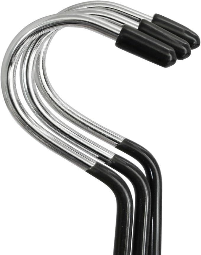 XGNG 3PCS Black Non-Slip Belt Rack Tie Hanging Hooks Closet Accessories Scarf Ring Hangers Scarf Organizer Storage Holders for Ties Scarves Belts Tank Tops Pashminas