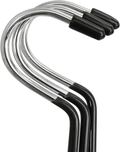 XGNG 3PCS Black Non-Slip Belt Rack Tie Hanging Hooks Closet Accessories Scarf Ring Hangers Scarf Organizer Storage Holders for Ties Scarves Belts Tank Tops Pashminas