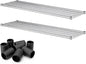 2 Pack Chrome Additional Wire Shelf for 18" x 60" Shelving Units, Replacement Shelves for Wire Rack