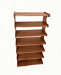 Narrow Vertical Shoe Rack - Slim Space Saving Free Standing Shoe Storage Organizer, for Entryway, Closet, Bedroom, Garage, Small Apartmen (Brown Wooden, 7layers 37.8" H)