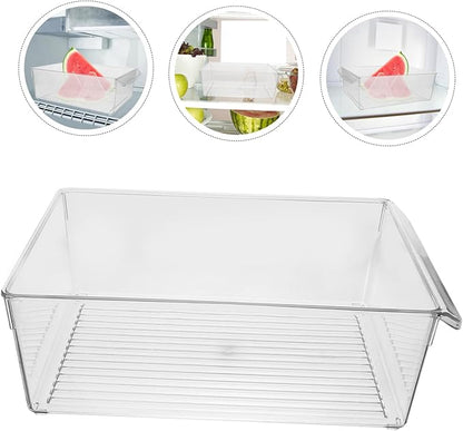 Cabilock Beer Rack Refrigerator Organizers Storage Pulling Type Container Fruit and Food Storage Box