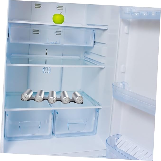 Cabilock Silicone Can Organizer for Fridge Non- Beverage Mat for Beer Cans Storage Rack Temperature Resistant Lightweight Design for Efficient Pantry Organization