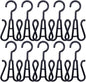 Hemobllo 10 Pack Shoe Organizer Rack Double Hooks Plastic Hangers for Slippers and Shoes Space-Saving Hanging for Closet Door