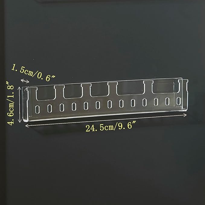 FFK 2 Pcs Acrylic Jewelry Organizer Holder Self-Adhesive Necklace Earring Bracelet Hairpin Organizer Hanger Holder Jewelry Hooks Display Cabinet Door Mounted Jewelry Organizer