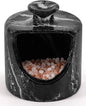 Radicaln Marble Salt Cellar 4.5" Inch Black Handmade Salt Jar & Table Pig Salt Cellar Storage For Kitchen Countertop, Ideal Salt Container, Salt Dish & Sugar Bowl For Table