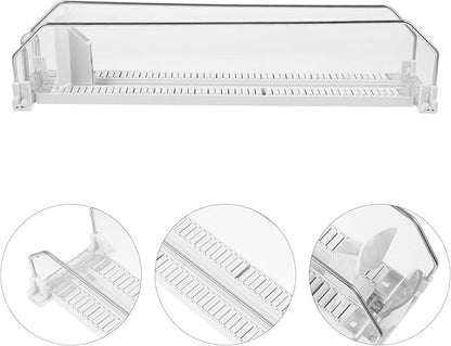 Kichvoe Self-pushing Beverage Organizer Drink Dispenser for Fridge Supermarket Shelf Pusher Keeps Cans Neatly Arranged for Easy Access and Storage