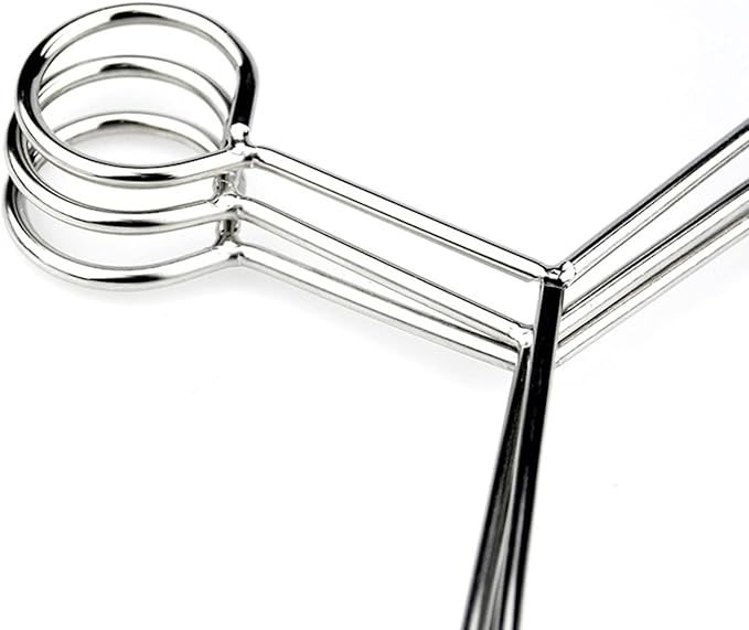 10 pcs Stainless Steel Security Clothes Hangers Metal Anti Theft Suit Hanger Hotel Style Ring Lock Closed Loop Coat Hangers for Hotels, Retail and RVs