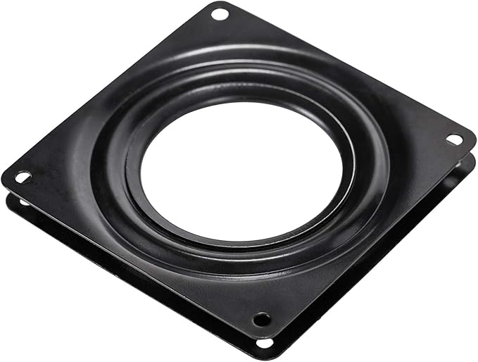 4 Pack 4-Inch Lazy Susan Turntable Bearings Rotating Plate,Lazy Susan Hareware 5/16 Inch Thick Swivel Plate for Rotating Bookshelf, Serving Trays, Kitchen Storage Shelf