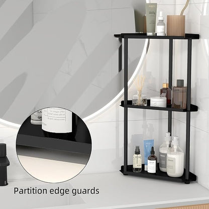 FLE 3 Tier Corner Bathroom Counter Organizer, Countertop Corner Shelf,Makeup Organizer and Storage for Bathroom