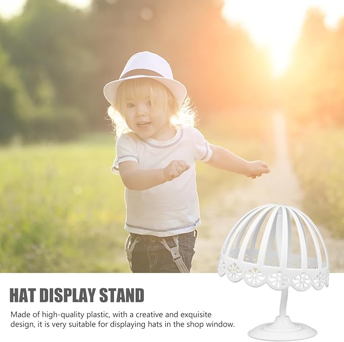 IMIKEYA 2pcs Hat Rack Baby Bonnet Holder Hat Holder Baby Bonnet Rack Display Stands Showing Stand s for Kids Has Polyethylene (pe) White Organizer Child Storage