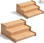 JinDoWin 2 Pack Cabinet Spice Rack Organizer - Enhanced Cabinet Spice Organizer, Practical Spice Rack Organizer for Cabinet and Efficient Cabinet Spice Organizer (2, 9 Inch)