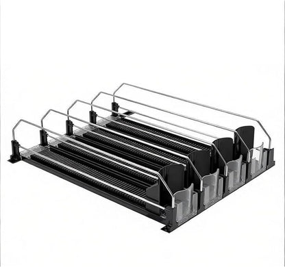 Fridge Automatic Can Dispenser Drink organizer for fridge Grab-and-Go, Auto-Restocking(34 x 31 cm)