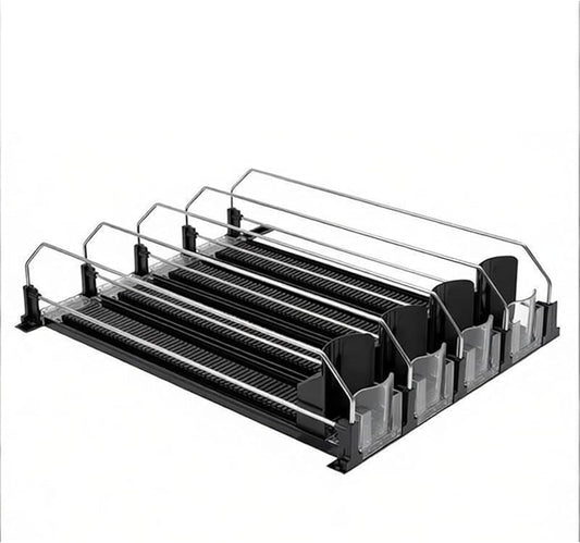 Beverage Can Holder for Fridge Soda Can Organizer，Automatic Forward Feed Ball-bearing Design(34 x 41 cm)