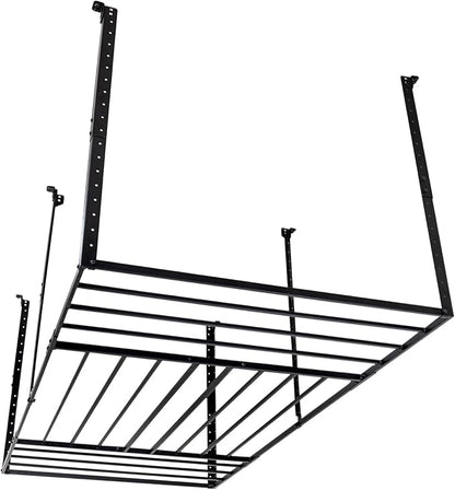 StoreYourBoard 4 x 8 Overhead Garage Storage Rack, Ceiling Shelf Overhead Organization, Heavy Duty Steel Platform Holds 700 lbs, 96 in. x 48 in. x 40 in.