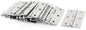 Aexit 6cm 2.4" Clothes Hangers Long Rectangle 3 4mm Holes Folding Closet Cabinet Door Hinge Hardware Silver Children's Clothes Hangers Tone 20pcs