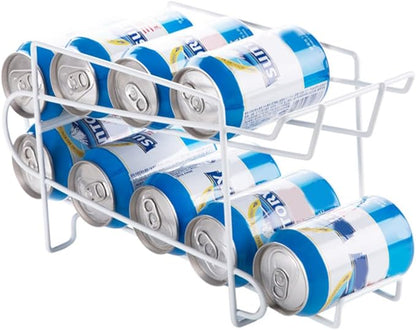1PC Iron Soda Can Holder Portable Beer Rack Organizer for Home Kitchen Stackable Beverage Dispenser for Bar Office and Living Room Storage