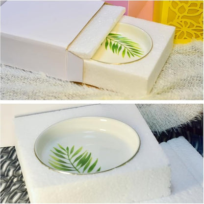 Tropical Style Rings Holder for Jewelry, Natural Colorful Glaze And Printed By Boutique Signature, In All Occasion To Be Prefect Gift And Use