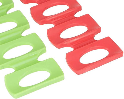 Cyrank Silicone Bottle Stacking Mat, 4Pcs Can Stacker Can Stacker for Refrigerator Silicone Can Stacker Fridge Organizer Holder Rack