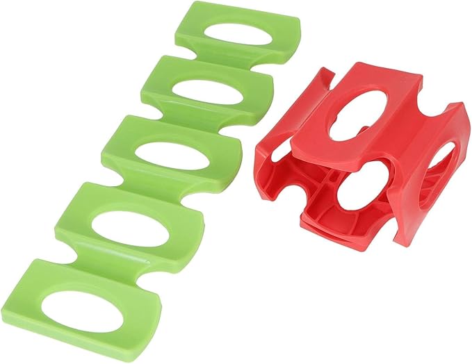 Cyrank Silicone Bottle Stacking Mat, 4Pcs Can Stacker Can Stacker for Refrigerator Silicone Can Stacker Fridge Organizer Holder Rack